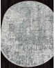 Ковер 02475F - BLUE / GREY - Овал - коллекция SAFARI