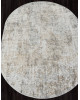 Ковер 02475H - DK.BEIGE / GREY - Овал - коллекция SAFARI