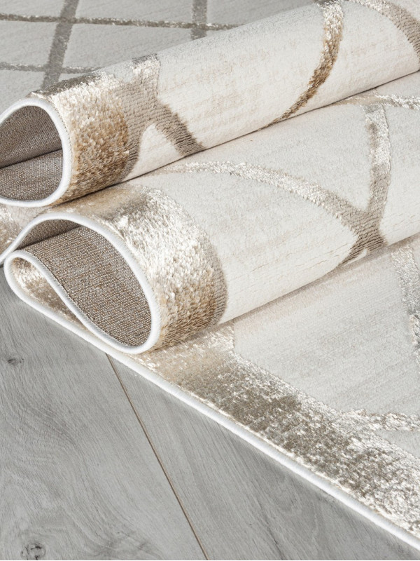 Ковер 02742A - BEIGE / DK.BEIGE - Прямоугольник - коллекция SAFARI