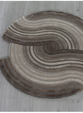 Ковер 00835C - GREY / BROWN - Круг - коллекция SAFIR 2,34x2,34 м