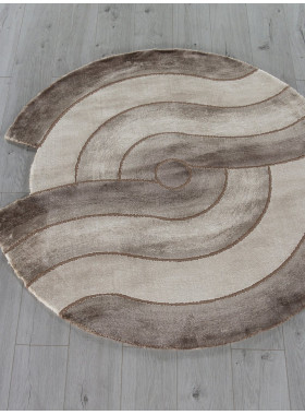 Ковер 00836A - BROWN / BROWN - Круг - коллекция SAFIR 1,95x1,95 м