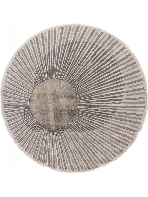 Ковер 00837C - GREY / BROWN - Круг - коллекция SAFIR