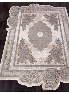 Ковер 00856C - GREY / BROWN - Прямоугольник - коллекция SAFIR 2,34x3,4 м