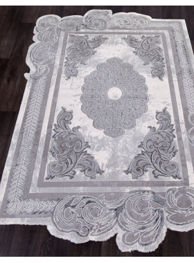 Ковер 00856G - GREY / GREY - Прямоугольник - коллекция SAFIR 2,34x3,4 м