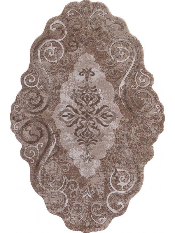 Ковер 00858A - BROWN / BROWN - Прямоугольник - коллекция SAFIR