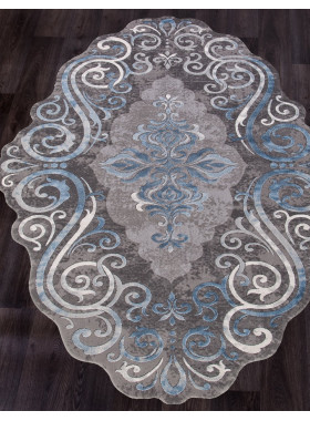 Ковер 00858T - BLUE / BLUE - Прямоугольник - коллекция SAFIR 1,16x1,8 м
