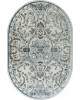 Ковер 00765A - D.BLUE FDY / CREAM HB - Овал - коллекция SAHARA