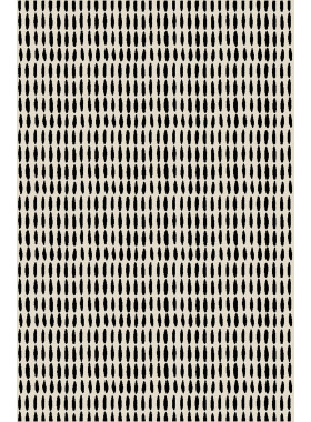 Ковер L064 - CREAM-BLACK - Прямоугольник - коллекция SAHARA 2x3 м