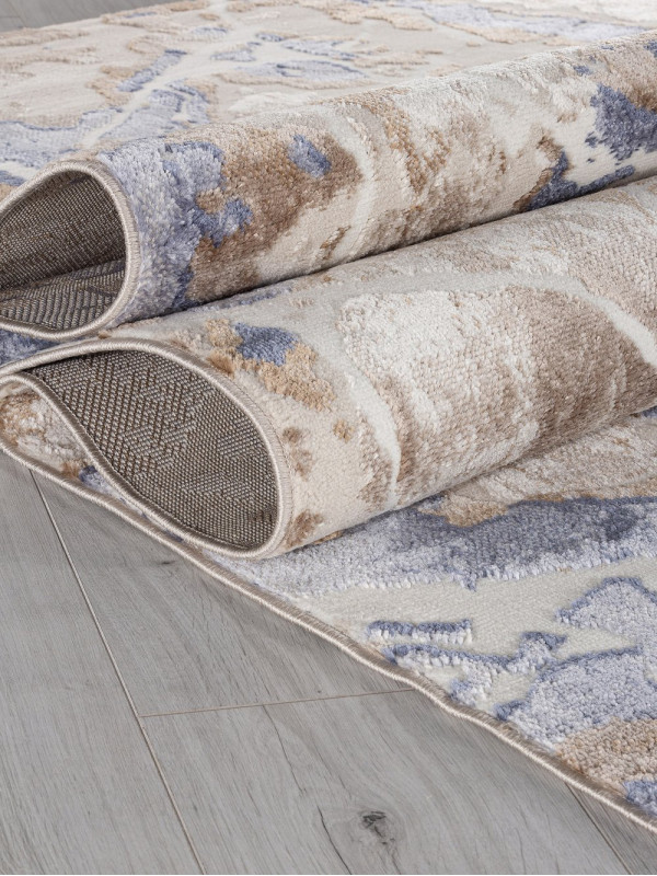 Ковер O1119 - 730 BEIGE / BLUE - Прямоугольник - коллекция SAMIRA