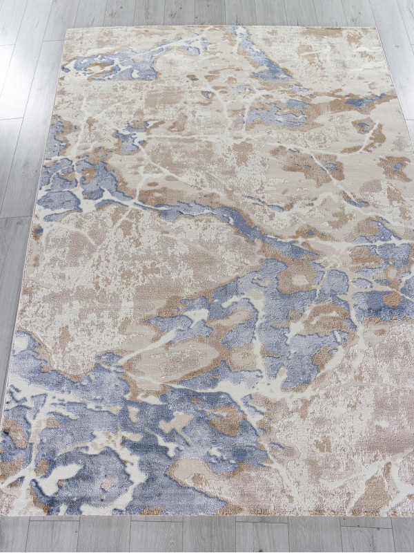 Ковер O1119 - 730 BEIGE / BLUE - Прямоугольник - коллекция SAMIRA