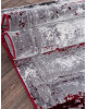Ковер S107B - KOYU GREY COKEN / RED - Прямоугольник - коллекция SATINE