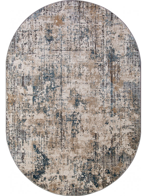 Ковер D739 - DARK BEIGE - Овал - коллекция SERENITY