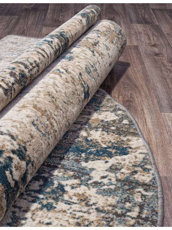 Ковер D739 - DARK BEIGE - Овал - коллекция SERENITY