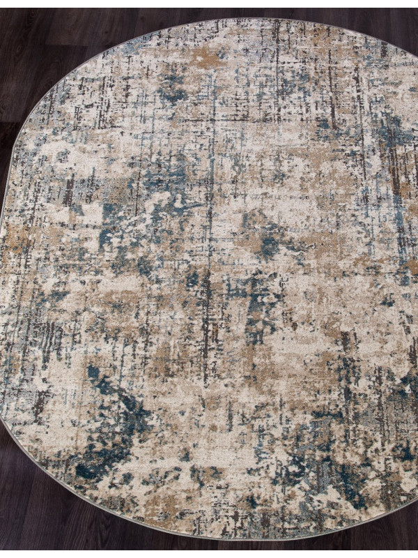 Ковер D739 - DARK BEIGE - Овал - коллекция SERENITY