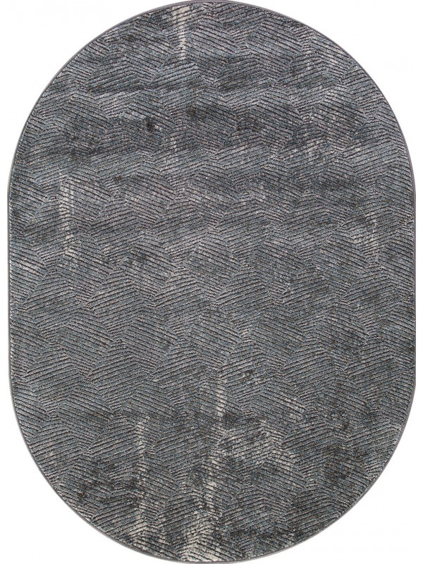 Ковер D768 - GRAY - Овал - коллекция SERENITY
