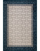 Ковер D781 - CREAM-BLUE - Прямоугольник - коллекция SERENITY