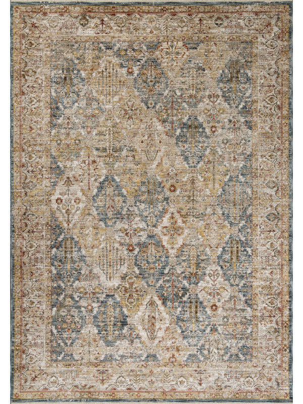 Ковер LB184A - BLUE - Прямоугольник - коллекция SHANTI