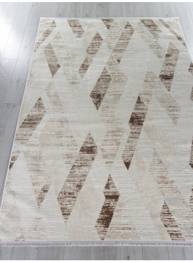 Ковер 33162A - CREAM / WHITE - Прямоугольник - коллекция SHINE 2x4 м