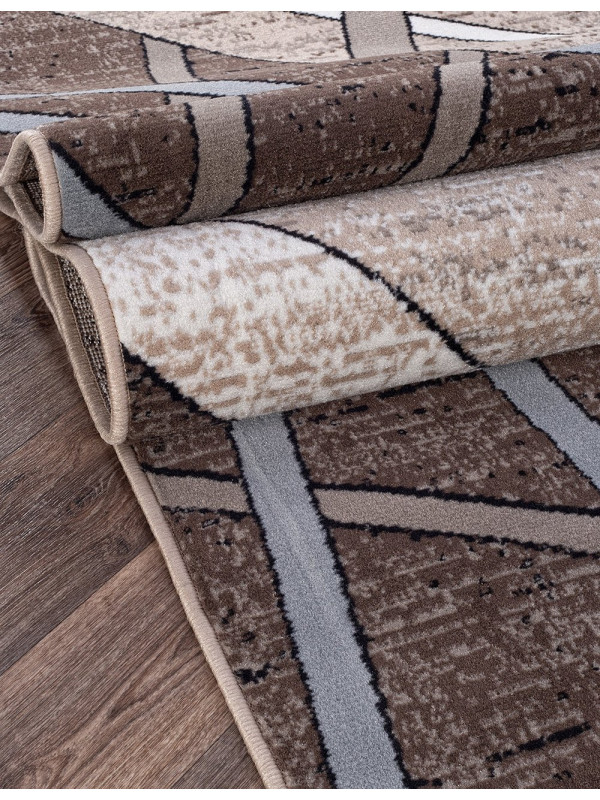 Ковер D487 - BEIGE-BROWN 2 - Прямоугольник - коллекция SIERRA