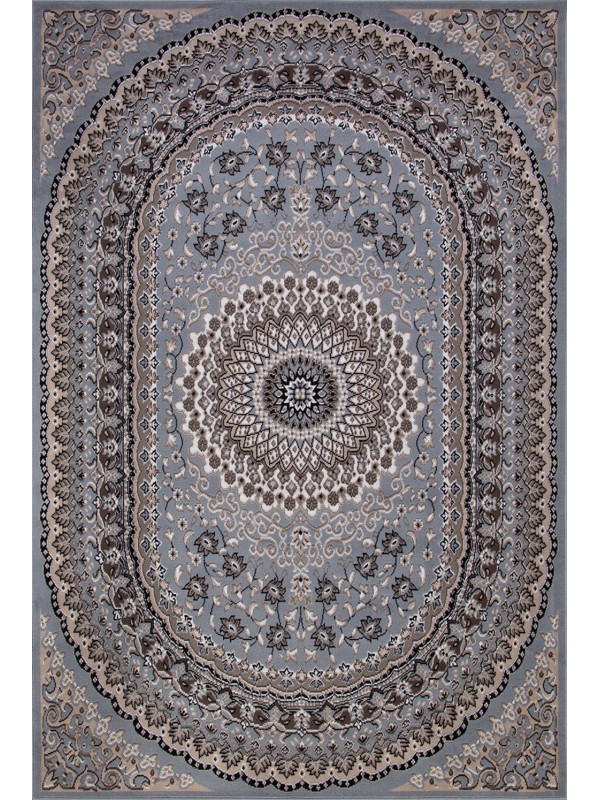 Ковер D504 - BLUE-BROWN 2 - Прямоугольник - коллекция SIERRA