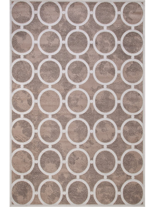 Ковер D713 - BEIGE-CREAM 2 - Прямоугольник - коллекция SIERRA