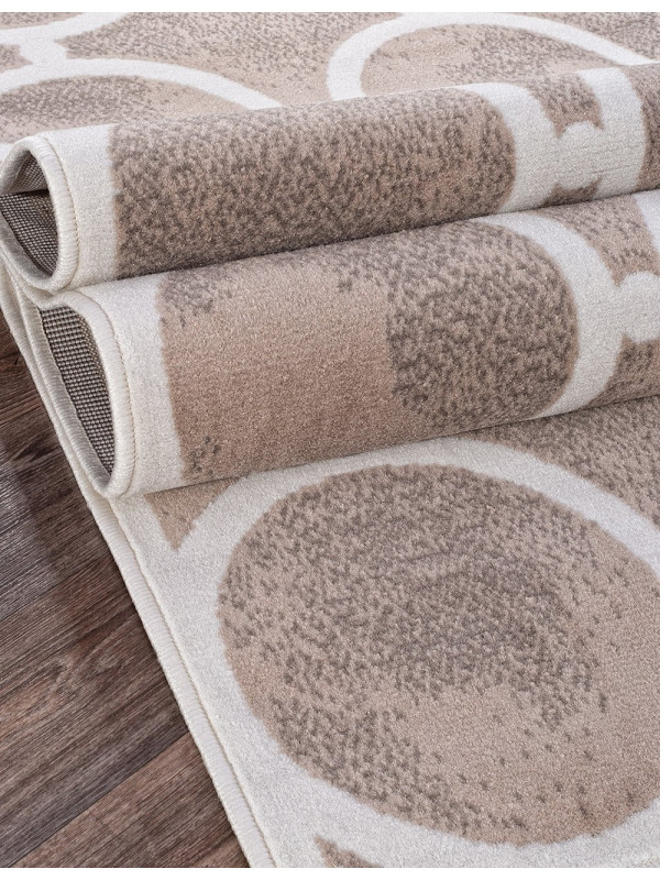 Ковер D713 - BEIGE-CREAM 2 - Прямоугольник - коллекция SIERRA