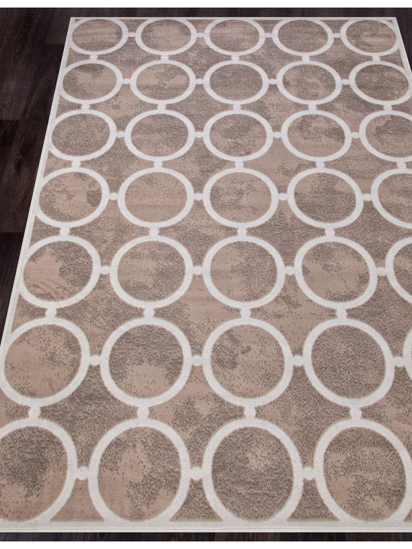 Ковер D713 - BEIGE-CREAM 2 - Прямоугольник - коллекция SIERRA