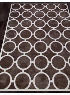 Ковер D713 - BROWN-CREAM 2 - Прямоугольник - коллекция SIERRA 2x4 м