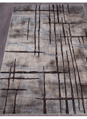 Ковер D717 - BEIGE-BLUE 2 - Прямоугольник - коллекция SIERRA 2x4 м
