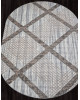 Ковер F351 - CREAM-BLUE - Овал - коллекция SIERRA