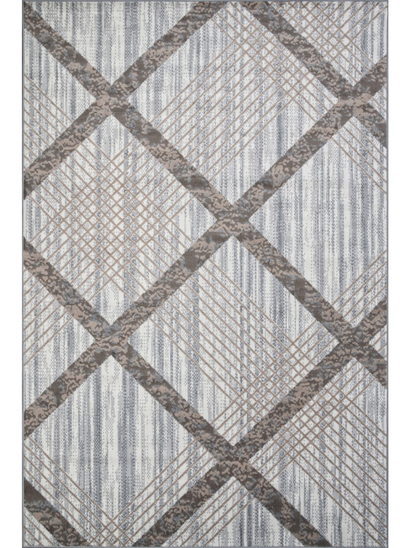 Ковер F351 - CREAM-BLUE - Прямоугольник - коллекция SIERRA