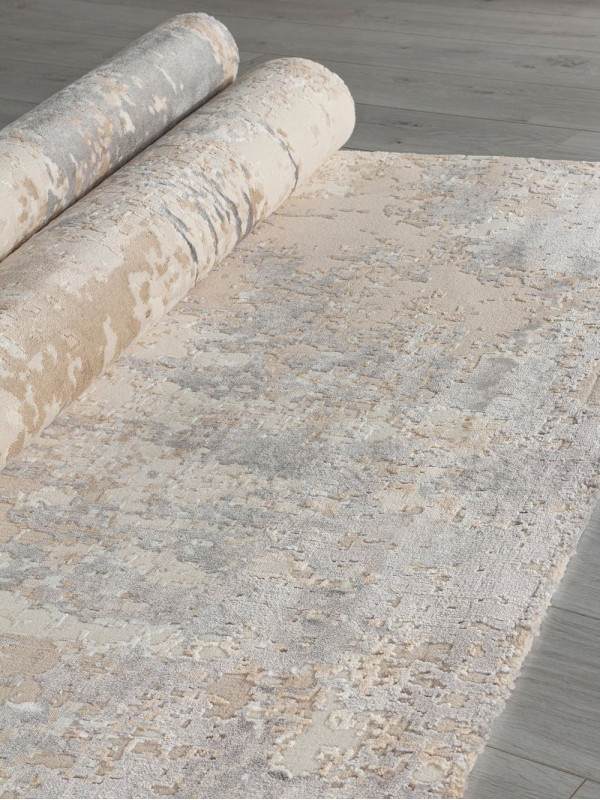 Ковер M027A - LIGHT BEIGE / TAUPE - Прямоугольник - коллекция SIESTA