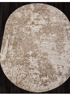 Ковер M028A - CREAM / BEIGE - Овал - коллекция SIESTA 0,78x1,5 м