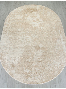 Ковер M028A - LIGHT BEIGE / BEIGE - Овал - коллекция SIESTA 0,78x1,5 м