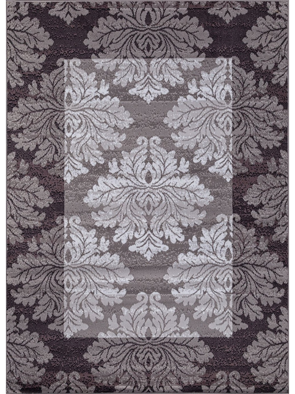 Ковер D213 - GRAY-PURPLE - Прямоугольник - коллекция SILVER