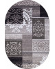 Ковер d216 - GRAY - Овал - коллекция SILVER
