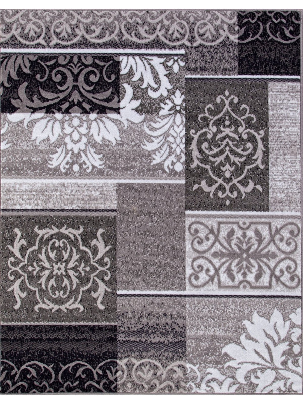 Ковер d216 - GRAY - Прямоугольник - коллекция SILVER