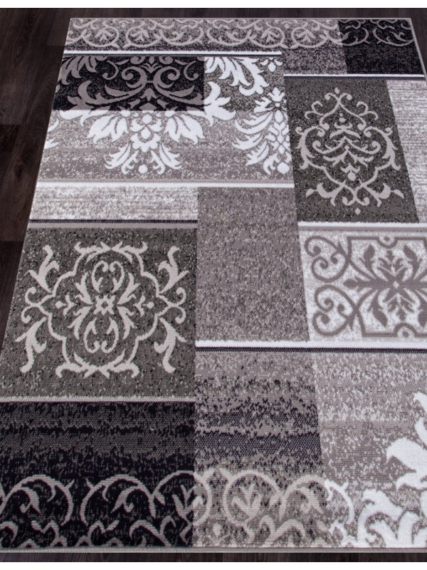 Ковер d216 - GRAY - Прямоугольник - коллекция SILVER