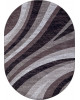 Ковер D234 - GRAY-PURPLE - Овал - коллекция SILVER