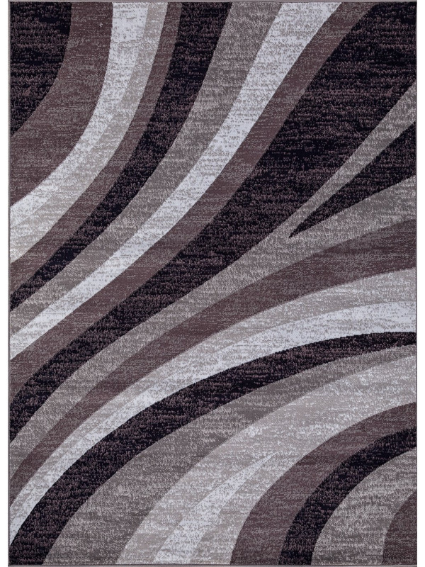 Ковер D234 - GRAY-PURPLE - Прямоугольник - коллекция SILVER