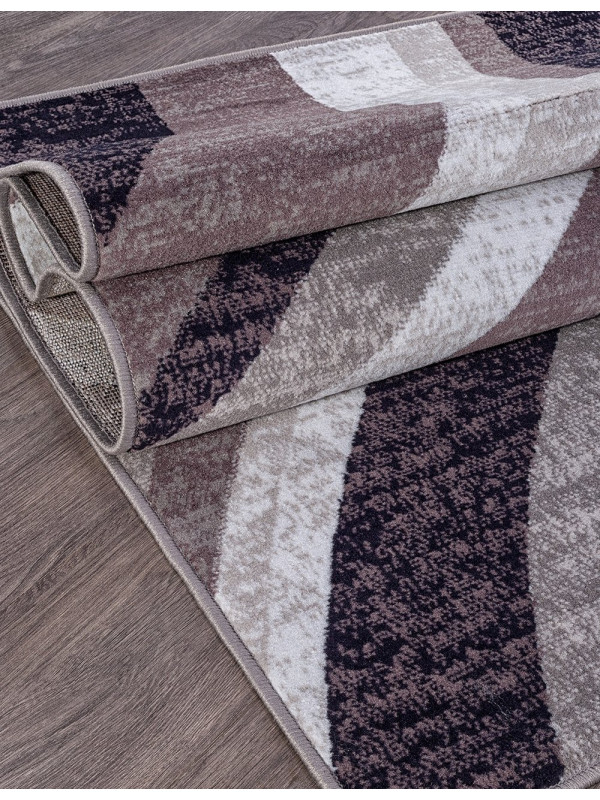 Ковер D234 - GRAY-PURPLE - Прямоугольник - коллекция SILVER