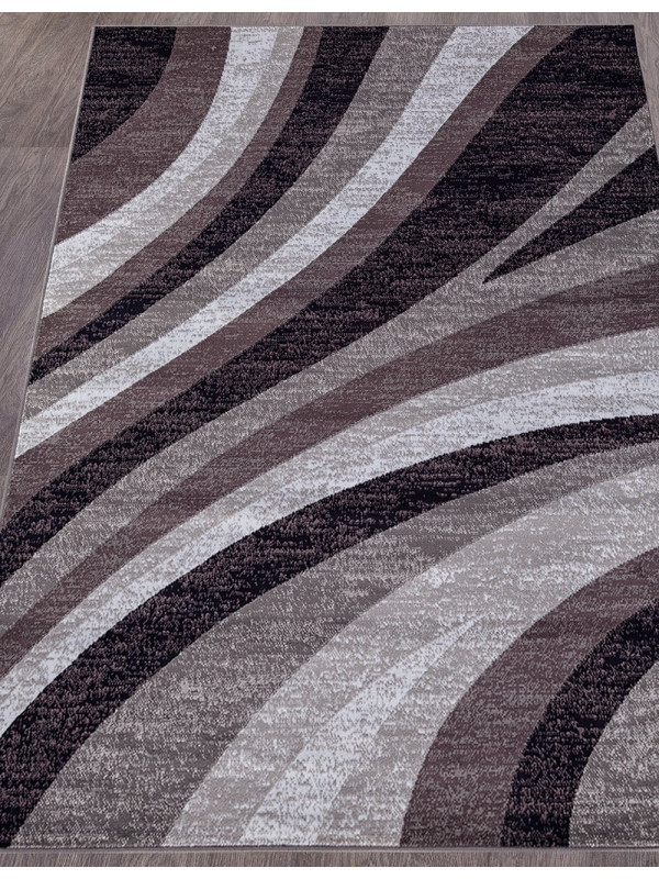Ковер D234 - GRAY-PURPLE - Прямоугольник - коллекция SILVER