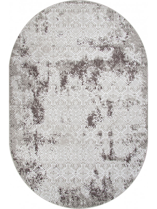 Ковер F392 - GRAY - Овал - коллекция SILVER