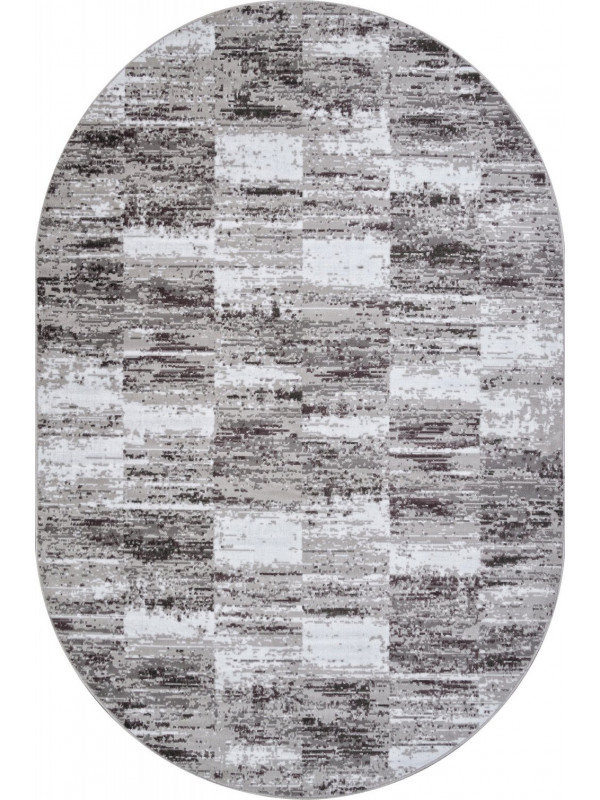 Ковер F394 - GRAY - Овал - коллекция SILVER