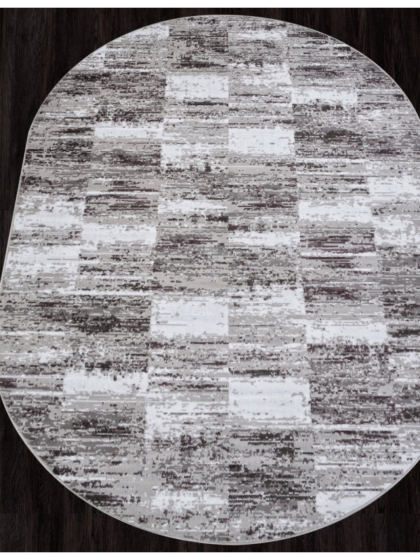 Ковер F394 - GRAY - Овал - коллекция SILVER