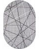 Ковер F395 - GRAY - Овал - коллекция SILVER