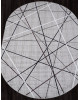 Ковер F395 - GRAY - Овал - коллекция SILVER