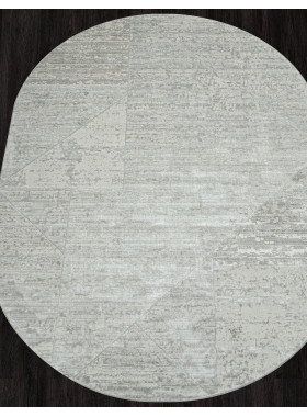 Ковер F196 - CREAM-GRAY - Овал - коллекция SIRIUS 1x2 м