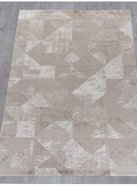 Ковер 01459A - BEIGE / WHITE - Прямоугольник - коллекция SIROCCO 0,8x1,5 м