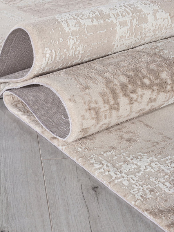 Ковер 01459A - BEIGE / WHITE - Прямоугольник - коллекция SIROCCO